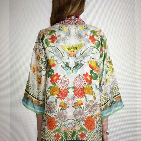 Johnny Was Multicolor Reversible Kimono - Picture 3 of 7